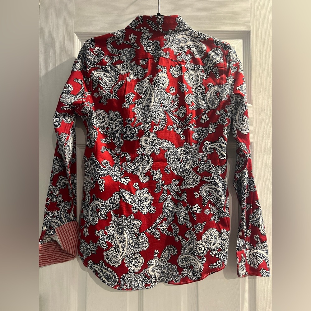 Chaps Button Down Ladies Shirt - Picture 3 of 6